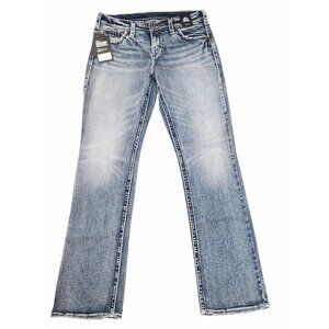 Silver Jeans Co Suki Baby Boot Curvy Fit Mid Rise Womens Denim Jeans W31 L33 Ind